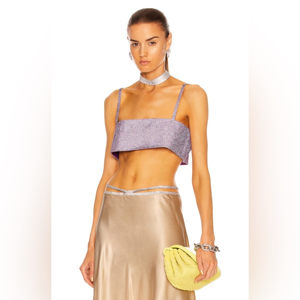 Nué Charlotte Embellished Top Lilac Size Small NWT